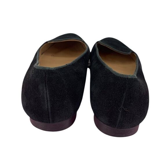 Clorinda Antinori Italy Black Suede Parlor Smoking Flats Size 39 EU 8.5 US - Picture 3 of 7